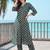 women printed regular cotton kurta with trousers