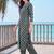 women printed regular cotton kurta with trousers