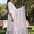 women ethnic motifs embroidered regular thread work cotton kurta with trousers & with dupatta