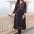 women ethnic motifs printed regular cotton kurta with trousers