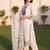 women ethnic motifs embroidered regular mirror work cotton kurta with trousers & with dupatta