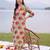 women floral printed regular cotton kurta with trousers