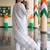 women ethnic motifs embroidered regular mirror work cotton kurta with trousers & with dupatta