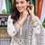 women ethnic motifs printed regular kurta with trousers & with dupatta