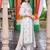women ethnic motifs printed regular kurta with trousers & with dupatta