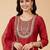 women ethnic motifs embroidered regular liva kurta with trousers & with dupatta