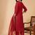 women ethnic motifs embroidered regular liva kurta with trousers & with dupatta