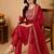 women ethnic motifs embroidered regular liva kurta with trousers & with dupatta