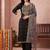 women ethnic motifs embroidered regular kurta with trousers & with dupatta