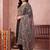 women ethnic motifs embroidered regular kurta with trousers & with dupatta