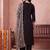women ethnic motifs embroidered regular kurta with trousers & with dupatta