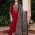 women printed regular gotta patti cotton kurta with trousers & with dupatta