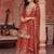 women ethnic motifs embroidered regular kurta with palazzos & with dupatta