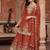 women ethnic motifs embroidered regular kurta with palazzos & with dupatta
