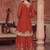 women ethnic motifs embroidered regular kurta with palazzos & with dupatta