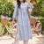 women printed regular cotton kurta with palazzos