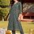 women printed regular cotton kurta with trousers