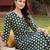 women printed regular cotton kurta with trousers