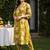 women floral printed pleated cotton kurta with trousers