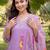 women floral embroidered regular thread work kurta with trousers & with dupatta