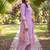 women floral embroidered regular thread work kurta with trousers & with dupatta
