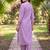 women floral embroidered regular thread work kurta with trousers & with dupatta