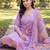 women floral embroidered regular thread work kurta with trousers & with dupatta