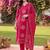 women ethnic motifs printed regular cotton kurta with trousers & with dupatta