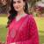 women ethnic motifs printed regular cotton kurta with trousers & with dupatta