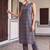 women printed regular cotton kurta with trousers