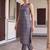 women printed regular cotton kurta with trousers