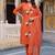 women floral printed regular cotton kurta with trousers & with dupatta