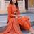 women floral printed regular cotton kurta with trousers & with dupatta
