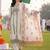women ethnic motifs printed regular thread work cotton kurta with trousers & with dupatta