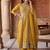 women ethnic motifs embroidered empire kurta with palazzos & with dupatta