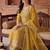 women ethnic motifs embroidered empire kurta with palazzos & with dupatta