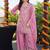 women ethnic motifs embroidered regular sequinned kurta with palazzos & with dupatta