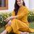 women regular thread work kurta with trousers