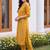 women regular thread work kurta with trousers