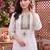 women ethnic motifs embroidered regular thread work cotton kurta with trousers & with dupatta