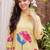 women printed regular cotton kurta with trousers