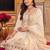 women ethnic motifs embroidered regular kurta with trousers & with dupatta