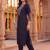 women ethnic motifs embroidered regular thread work kurta with trousers