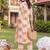 women printed regular cotton kurta with trousers