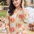 women printed regular cotton kurta with trousers
