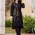 women ethnic motifs embroidered regular thread work kurta with trousers