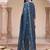 women floral embroidered regular thread work kurta with trousers & with dupatta