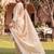 women ethnic motifs embroidered regular thread work cotton kurta with trousers & with dupatta