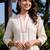 women floral embroidered regular thread work kurta with trousers