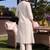 women floral embroidered regular thread work kurta with trousers